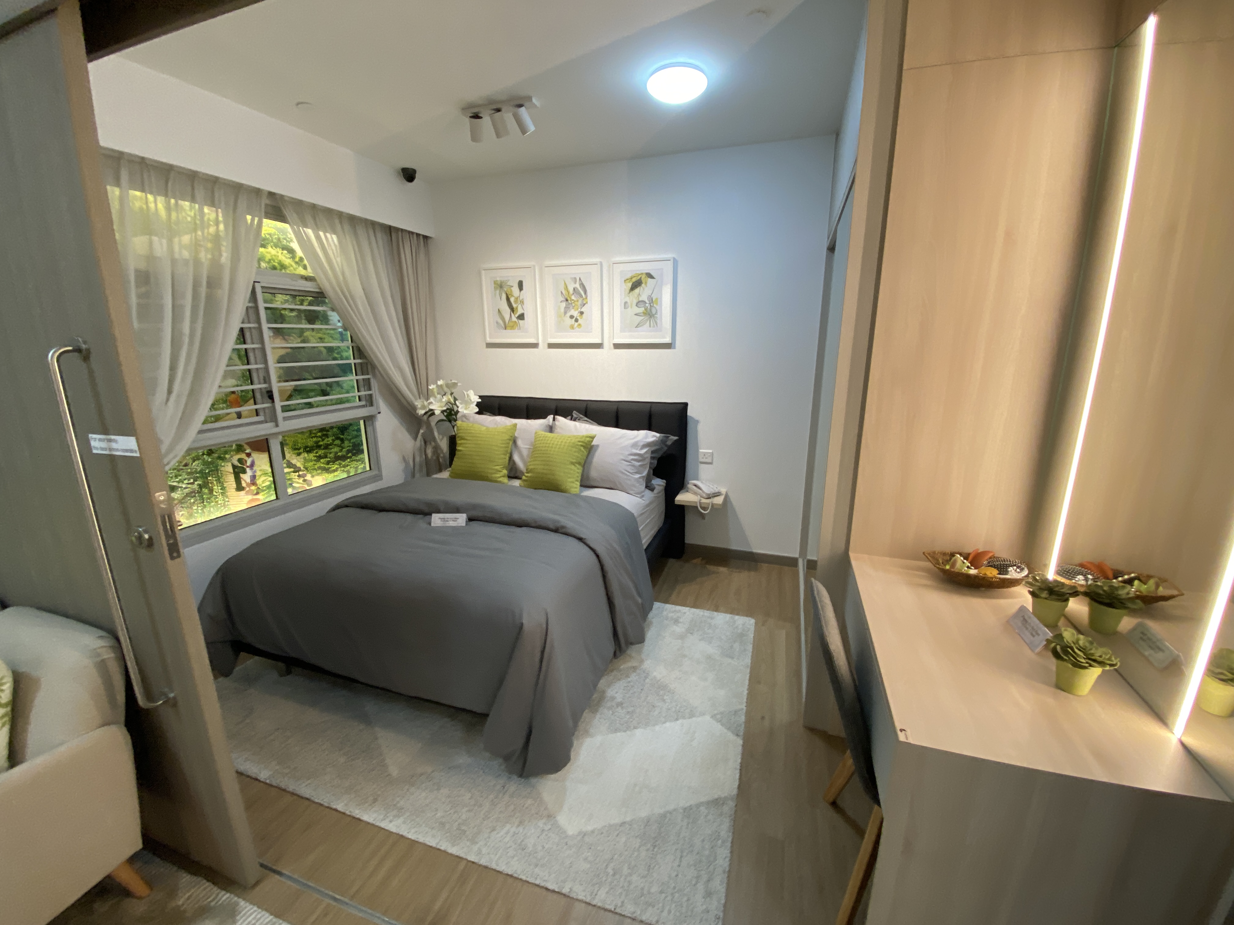 Modern bedroom in a BTO apartment